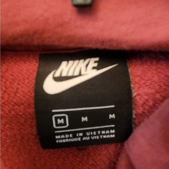 Nike Swoosh Cowl Neck Line Hoodie Women's Size medium Burnt Red - Picture 3 of 3